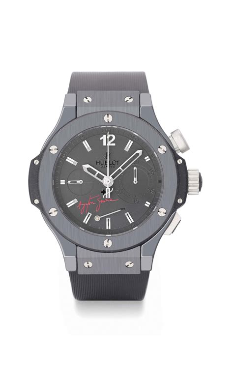 Hublot. A large and heavy ceramic limited edition automatic split 